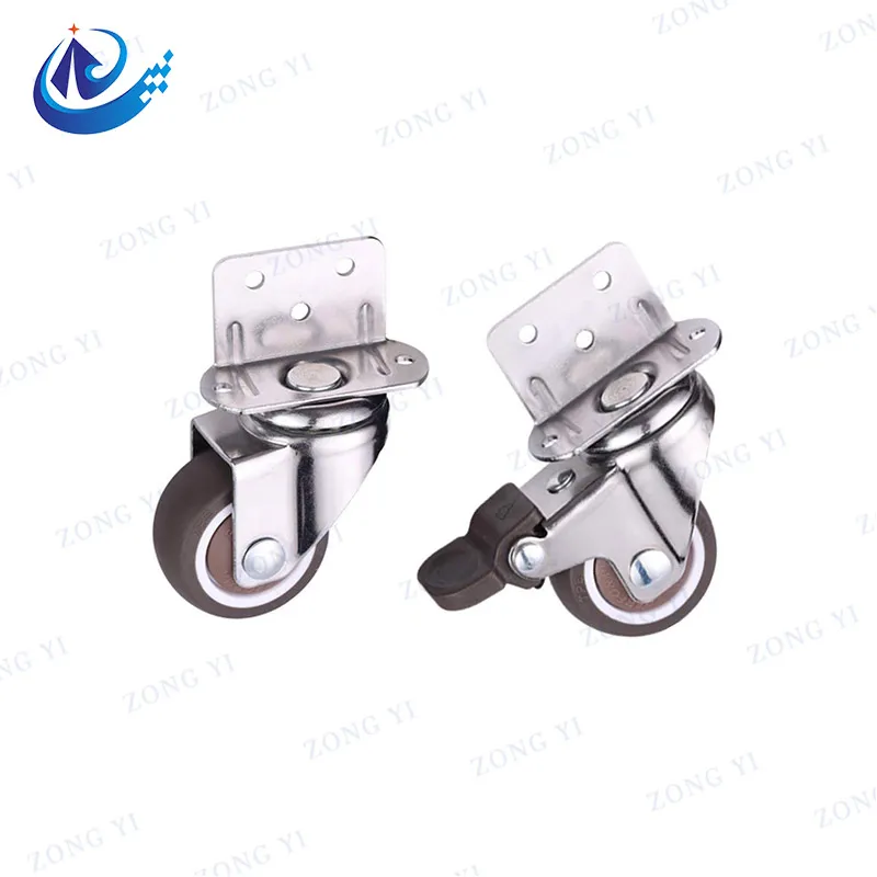고정 플레이트가있는 U Shape Swivel Brake Casters의 주요 기능과 이점은 무엇입니까?
